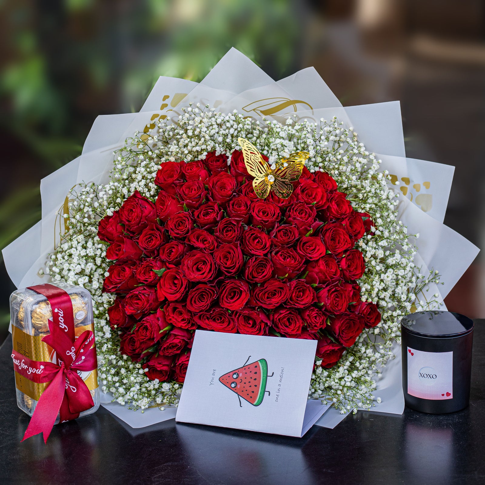 80 Red Roses and Indulge