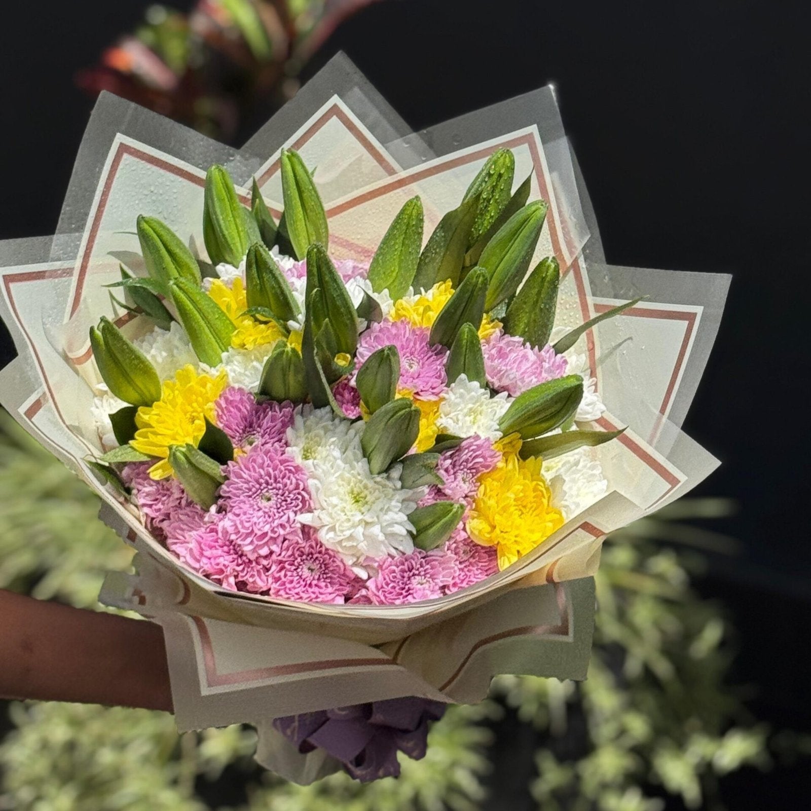 Lily & Mums Radiance Bouquet