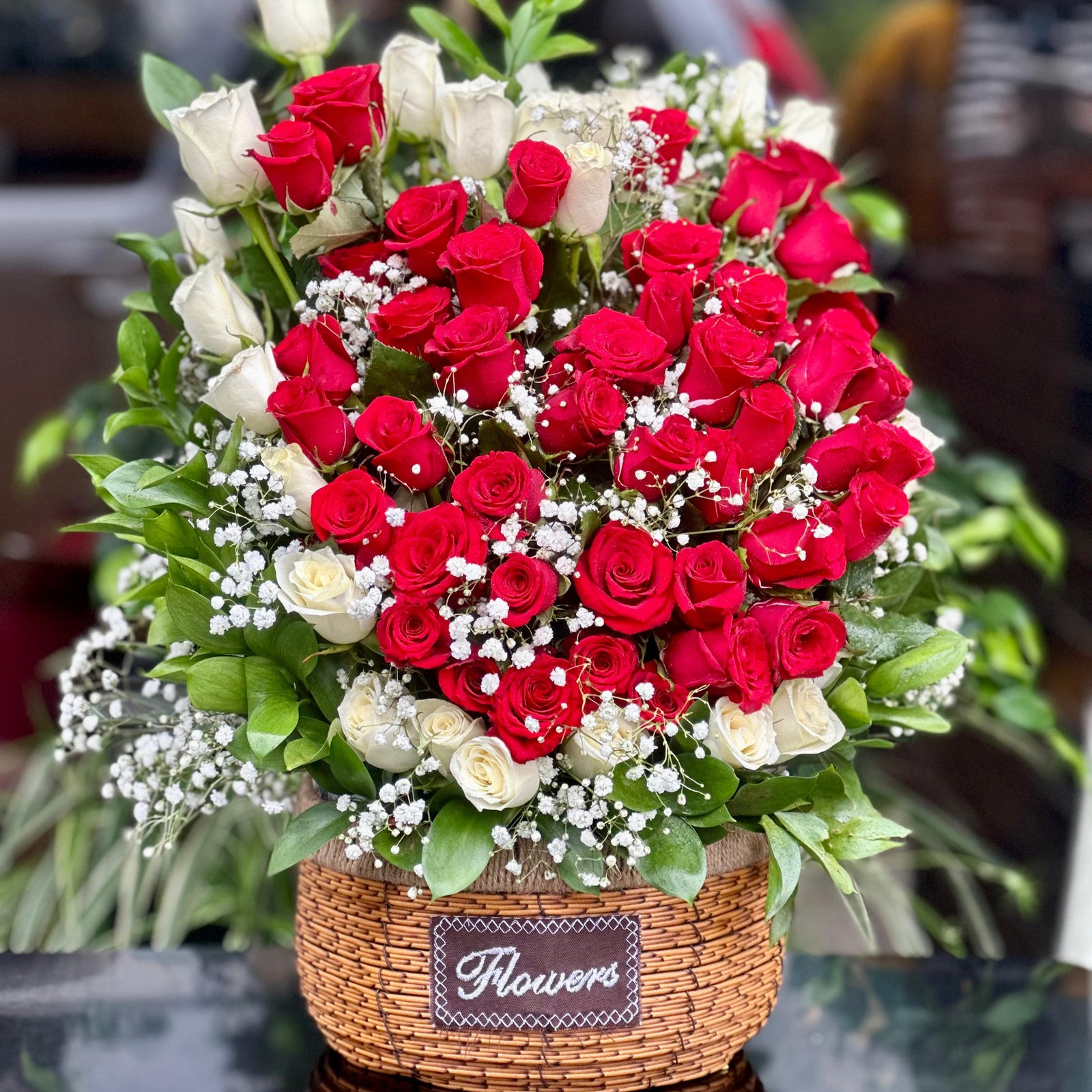 Heart Basket Arrangement